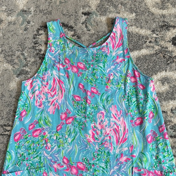 Lilly Pulitzer Kristen Colorful Sleeveless Dress with Ruffle Hem - Picture 2 of 12